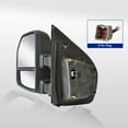 thumbnail image 7 of WLLW Towing Mirrors for Ford F150 Pickup Truck 2015 2016 2017 2018 2019 Power Heated with Turn Signal - 8 Pin Plug (Black Cap), 7 of 7