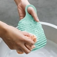 thumbnail image 2 of opvise Wash Board Non Slip Quick Decontamination Thickened Portable Silicone Mini Wash Board Green, 2 of 7