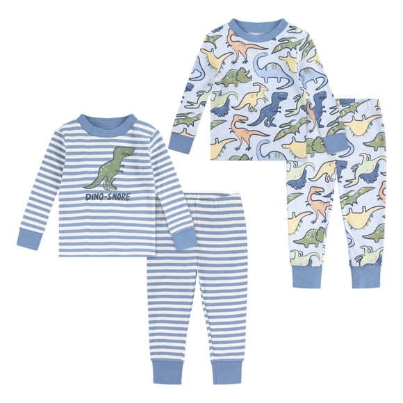 Conjunto de Pijamas HUGGIES de Manga Larga 4 Piezas para Bebé Niño o Niña