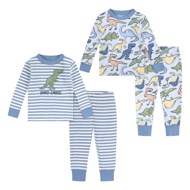 Conjunto de Pijamas HUGGIES de Manga Larga 4 Piezas para Bebé Niño o Niña