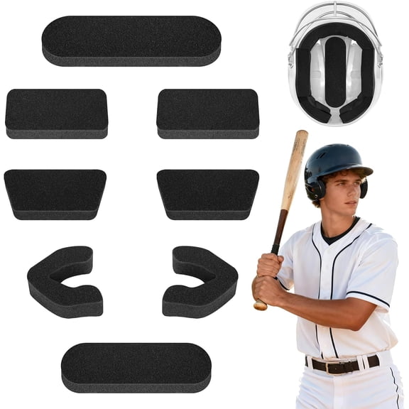 1 Set/2 Set Batting Helmet Padding, 0.79 Inch Thickened Universal Helmet Padding Fit Kit, Sport Helmets Pad Replacement for Catchers Baseball Softball Players$$Sport & Recreation Other