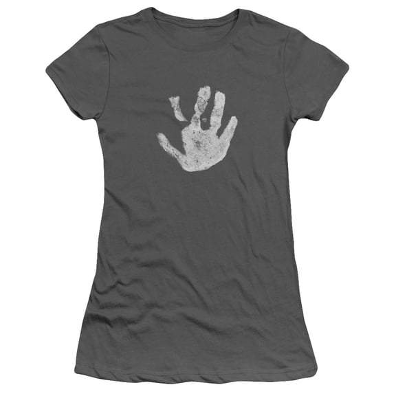 Lord of the Rings White Hand S/S Junior Women's T-Shirt Sheer Charcoal