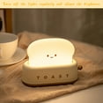 thumbnail image 6 of Toaster Night Light, Cute LED Bedside Lamp with Sleep Timer and Adjustable Brightness, Portable Rechargeable Desk Lamp for Bedroom, Living Room, Childs, Girls and Gift Decor, 6 of 6