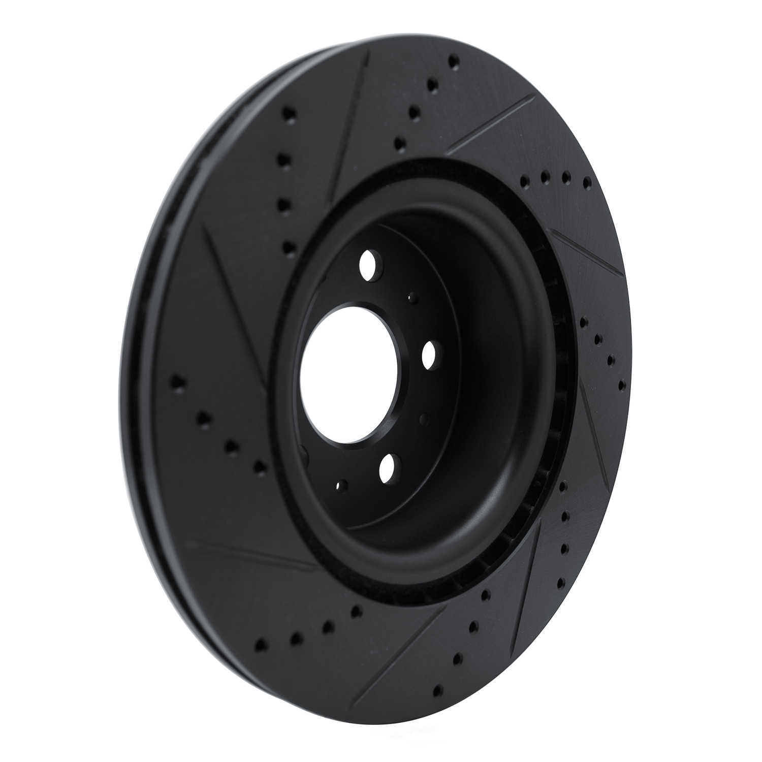 Dynamic Friction Company 633-26002R DFC Brake Rotor - Drilled And Slotted - Black