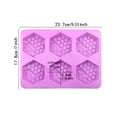 thumbnail image 3 of Dalazy 6 Grid Chocolate Desert Fondant Cake Decoration Making Mould For Baking Tools Desserts Muffins Cream, 3 of 6