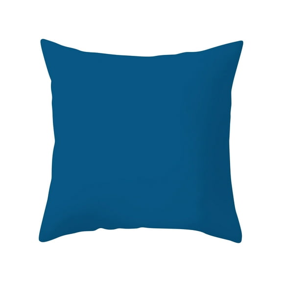 Tunhigl Outdoor Throw Pillow Covers Set of 2, 18x18 Inch Waterproof Cushion Covers – Removable Pillow Cases for Patio, Garden, Deck, Sofa, Chair – Modern Solid Outdoor Pillow Protector Navy Blue