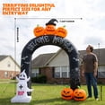 thumbnail image 6 of MAGOTAN 9 FT Halloween Inflatables Archway Outdoor Decorations Pumpkin Ghost Archway Halloween Inflatable Blow Up Pumpkin Tombstone Decoration Build-in LED Lights, 6 of 9