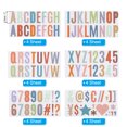 thumbnail image 2 of 1 Inch Letter Stickers, 300 Pcs 24 Sheets Alphabet Letter Stickers DIY Boho Color, 2 of 6
