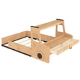thumbnail image 6 of Harper & Bright Designs Full Size Floor Bed with Car-shape Design, Wood Car Bed with Drawers, Window and Desk for Boys and Girls, Natural, 6 of 11