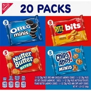 Nabisco Classic Mix Variety Pack, OREO, CHIPS AHOY!, Nutter Butter, RITZ Bits Cheese, 20 Snack Packs