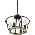 thumbnail image 3 of Quoizel Brockton 4-Light 18" Ceiling Light in Grey Ash, 3 of 6