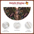 thumbnail image 3 of Fotbe Decorative Feathers Pattern Christmas Tree Skirt, Tree Skirts Plush Christmas Decorations, Christmas Tree Skirts Xmas Decorations Holiday Party Decor-48", 3 of 6