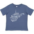 thumbnail image 3 of Inktastic West Virginia State Word Salad Boys or Girls Toddler T-Shirt, 3 of 5