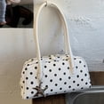 thumbnail image 5 of Rvusndi Polka Dot Bowler Bag,Slouchy Tote Bags Polka Dot PU Bowler Bag for Women Fashion Hobo Bags Large Shoulder Bag Handbag for Travel Work, 5 of 8