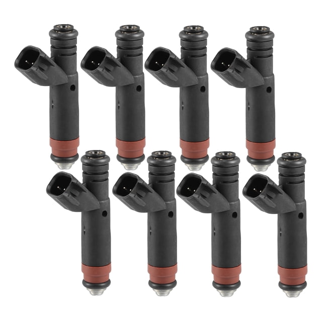 Inyectores de combustible Unique Bargains 8 piezas para Ford Explorer 2006-2010 metal negro