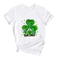 thumbnail image 1 of Toimothcn T-Shirts pour Filles Tout-Petits Décontractés Trèfle à Quatre Feuilles Imprimé Manches Courtes Col Rond Coupe Ample 10-11 Ans, 1 of 5