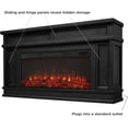 thumbnail image 3 of Real Flame Torrey 60" Landscape Electric Fireplace TV Stand in Black, 3 of 9