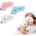 thumbnail image 1 of 3 Piezas de Máscara de Ojos de Peluche Chao para Niños Blanco Rosa Azul, 1 of 5