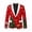 Red2, variant on Christmas Blazer for Kid Boys Vintage Print Jacket Funny Xmas Graphic Blazer (Red1)