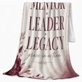 thumbnail image 2 of Mentor Leader Legacy Floral Design Elegant Motivational Watercolor, Festive Holiday Scene, Warm Flannel Blanket for Living Room and Family Room, Art Lovers Christmas Gift, Festive Home Decor, 2 of 9
