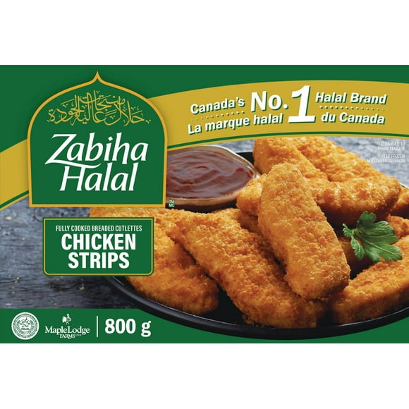 Zabiha Halal Chicken Strips, 800g
