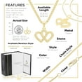 thumbnail image 2 of BEBERLINI Women Heart CZ Pendant Necklace Set 14K Gold Filled Box Chain Jewelry 18", 2 of 7