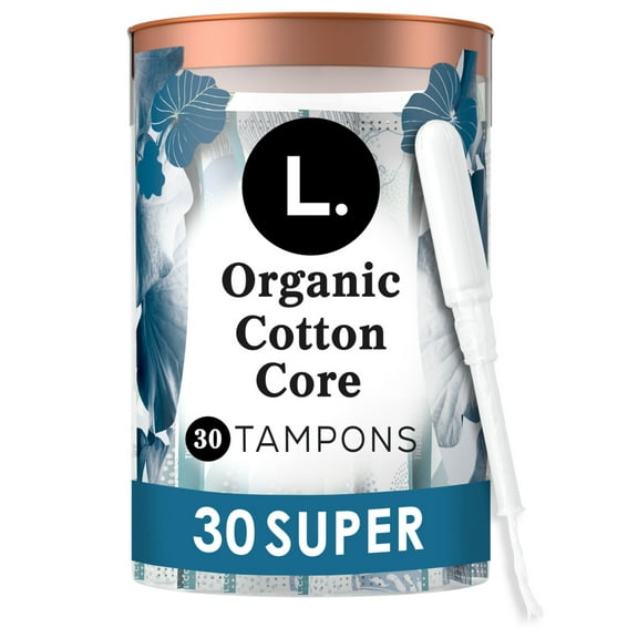 L. Organic Cotton Tampons - Super Absorbency, 30 Count