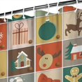 thumbnail image 3 of Multicolor Christmas Pattern Shower Curtain 84"x72" ,Bathroom Decorative Shower Curtains Set with 12 Hooks,Modern Waterproof Washable Shower Curtain, 3 of 6