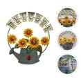thumbnail image 4 of GOOHOCHY Hierro Arte Girasol Colgante Bienvenido Signo de la placa Colgando Decoración de la puerta, 4 of 8