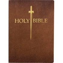 King James Version Sword Bible KJV Sword Bible, Large Print, Acorn Bonded Leather, Thumb Index: (Red Letter, Brown, 1611 Version), (Hardcover)