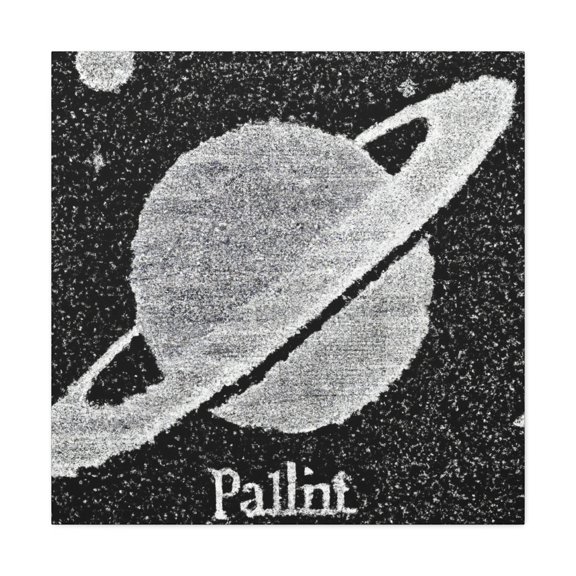 Pluto's Pointillist Dream - Canvas