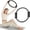 Black, variant on Pilates Ring Fitness Circle 14.5", Full Body Shaping & Toning Tool, Home Exercise Accessory for Women Beginners