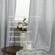 thumbnail image 3 of Cortinas Pitalk de lino gris claro, 214 cm de longitud, 2 paneles, 84 litros, 3 of 8