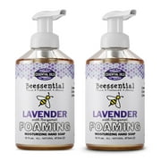 Beessential All Natural Foaming Hand Soap, Lavender and Bergamot Essential Oils, Made with Moisturizing Aloe & Honey - Made in the USA, 16 oz 2 Pack