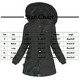 thumbnail image 3 of Women's Long Thicken Winter Parka - Hooded Windproof Water-Repellent Snow Jacket, Slim-Fit Warm Outwear for Cold Weather & Gifts, 3 of 9