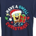thumbnail image 3 of SpongeBob SquarePants - Have A Swell Christmas - Women's Lightweight French Terry Pullover, 3 of 6