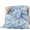 Blue, variant on Black Fronds Quilted Comforters Cooling Blanket Full Size, Black Slate Leaf Plant Canvas Weave Texture Cold Comfort for Hot Sleepers Lightweight Air Conditioning Quilt Blanket for Bed