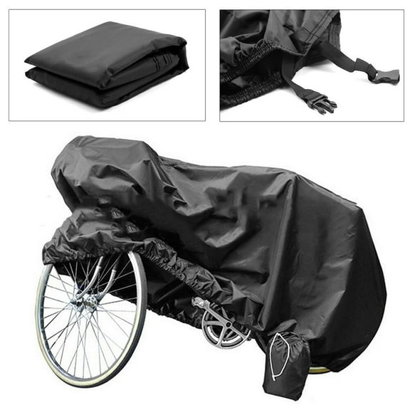SWETRACE 1Pcs Bike Protective Cover Black Cloth Waterproof Dustproof for Outdoor Bicycles 70.9x23.6x35.4in