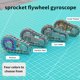 thumbnail image 5 of Vogacara Fingertip Toys Gyro Sprocket Flywheel Fingertip Metal Toy Gear Chain Roadbike Flywheel Fingertip Toys Juguetes Engranaje de acero inoxidable Vogacara FN000339-03B, 5 of 6