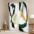 thumbnail image 3 of Castle Fairy Stripes Blackout Curtains Set of 2 (52x84 Each),Green Gold Window Curtains, 3 of 6