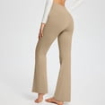 thumbnail image 4 of Pantalones de yoga estilo bota con cintura cruzada para mujer, pantalones de entrenamiento deportivos estilo bota sin perspectiva, 4 of 7