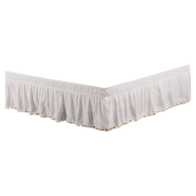 Elastic Bed Skirt, Pleated Bedskirt, Slip-Resistant Hotel Style, Drooping Design, Fitted Wrap Around, Home and Hospitality Use, Spring Mattress Cover
