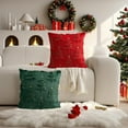 thumbnail image 7 of Moocorvic Christmas Pillow Covers 18 x 18 inch Christmas Tree Cushion Case for Winter Xmas Holiday Home Bedroom Sofa Decor, 7 of 7