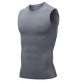thumbnail image 4 of FRSASU Men's Tank Top Compression Shirts Athletic Workout Sleeveless Slimming Fit Body Shaper Shapewear Vests Gray, 4 of 5