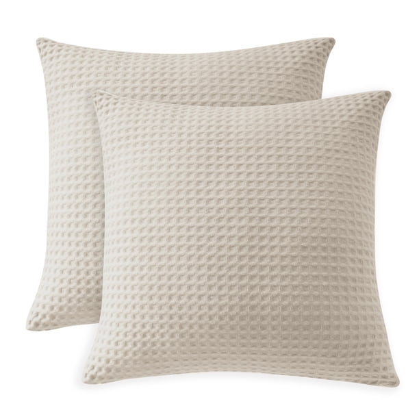 Fundas de Almohada Zaizaihome 66x66 cm Algodón Egipcio Paquete de 2