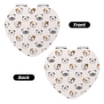 thumbnail image 2 of Bingfone Bulldog Face Print Compact Vanity Makeup Mirror for Men Women Girls for Pocket Purse Wallet Handbag,Portable Small Handheld Beauty Mirror-Heart Shape, 2 of 9