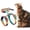 Vibrant Rainbow, variant on PetThem Cat Harness and Leash, Small Large Cats Harness Escape Proof, Adjustable Soft Lightweight Step-in Kitten Harness and Leash Set for Walking Travel, Pink Leopard