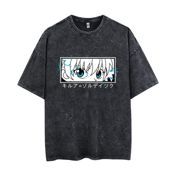 HUNTER×HUNTER Killua Zoldyck Short-sleeved T-shirt Retro sweatshirts for both men and women