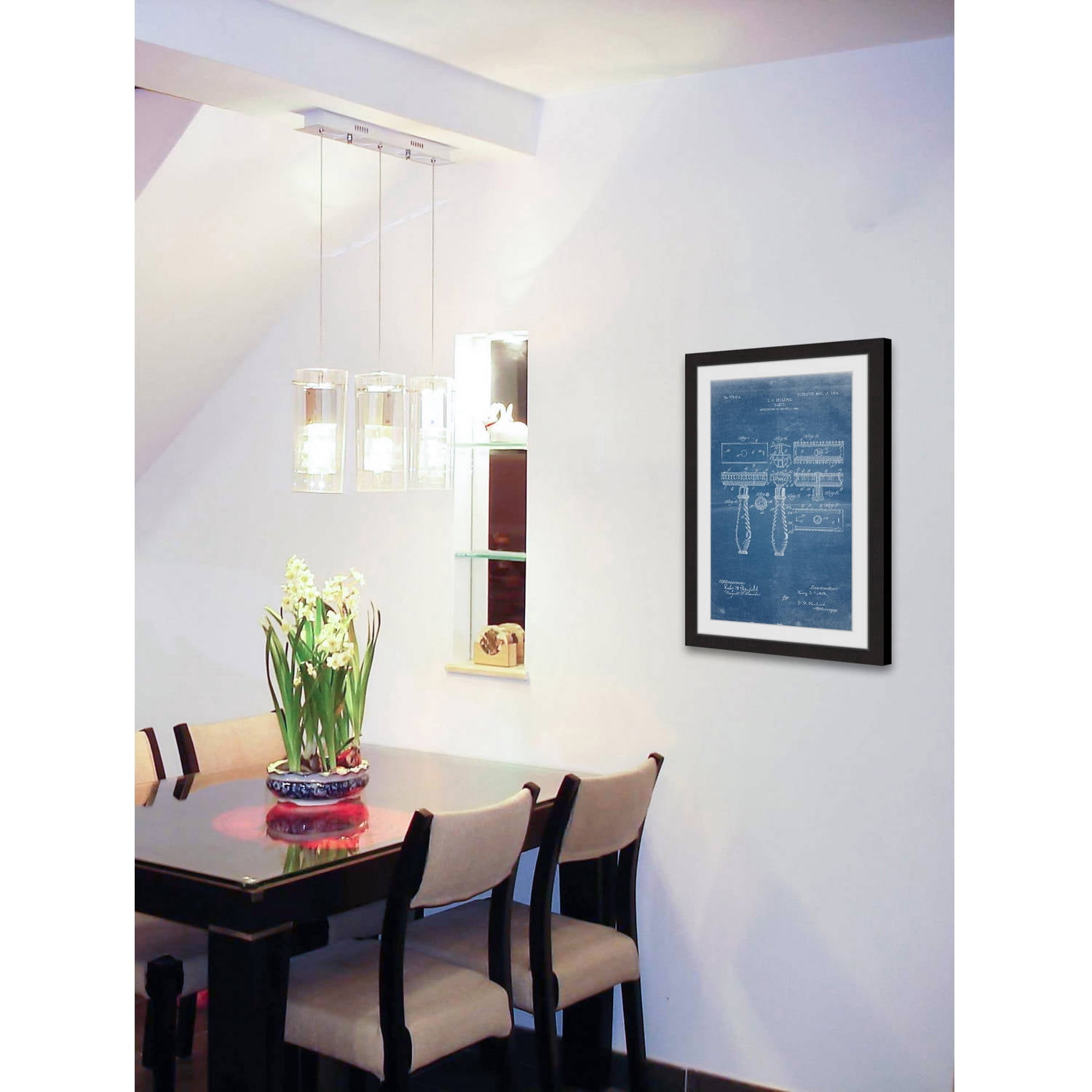 "Razor 1904 Blueprint" Framed Painting Print