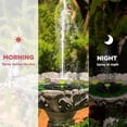 thumbnail image 3 of Solar Fountain Water Pump With Lotus Leaf, Classic Solar Powered Fountain Pump With 10 Nozzle, Free Standing Floating Solar Fountain Kit For Bird Bath, 3 of 4
